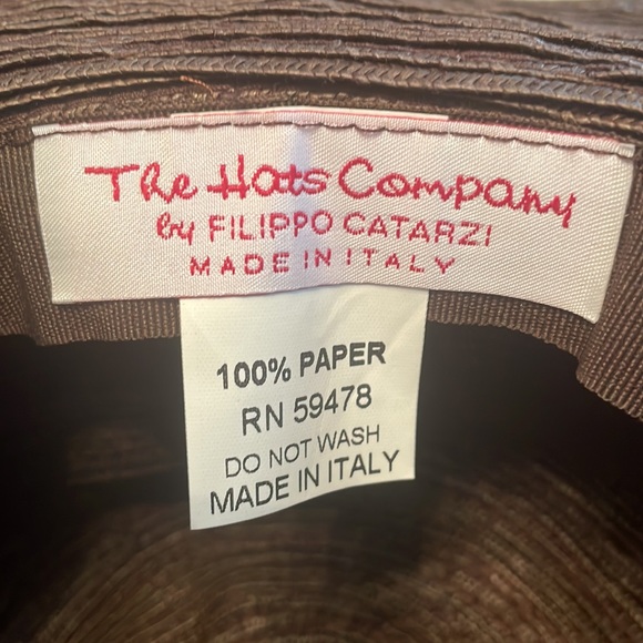 The Hats Company Filippo Catarzi 100% paper hat - Picture 6 of 9